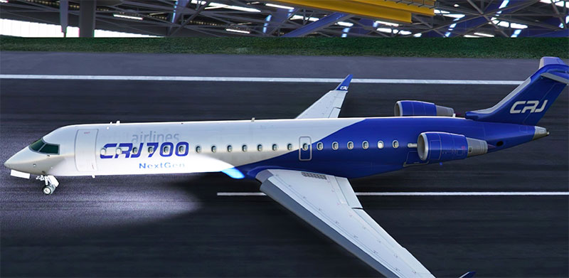 The CRJ-700 mod in MSFS.