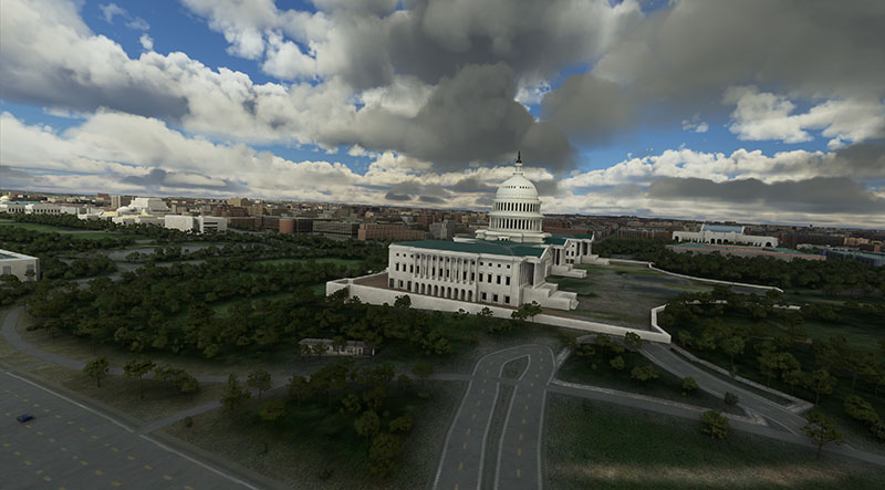 Washing D.C Capitol Building in MSFS.