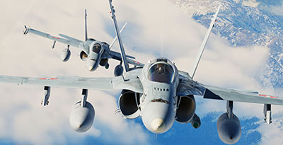 Fighter jets displayed in the latest version of Digital Combat Simulator World installed on Windows 11.