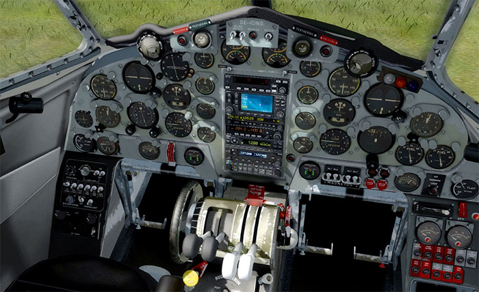 The Dove's stunning 3D virtual cockpit.