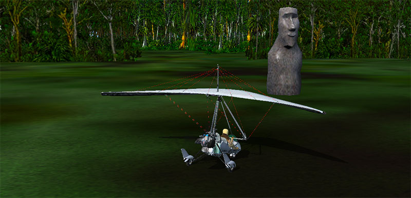 Easter Island Stones in FSX.