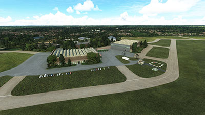 Overview of the airport after installing this mod in the simulator.