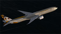 Etihad 777 in flight