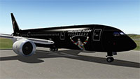 Harlequins 787 on runway