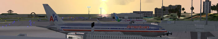 Princess Juliana airport scenery