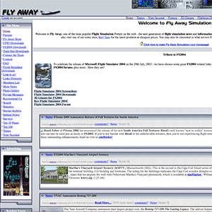 Fly Away Simulation in 2003.