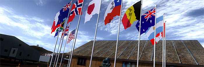 Flags of many countries