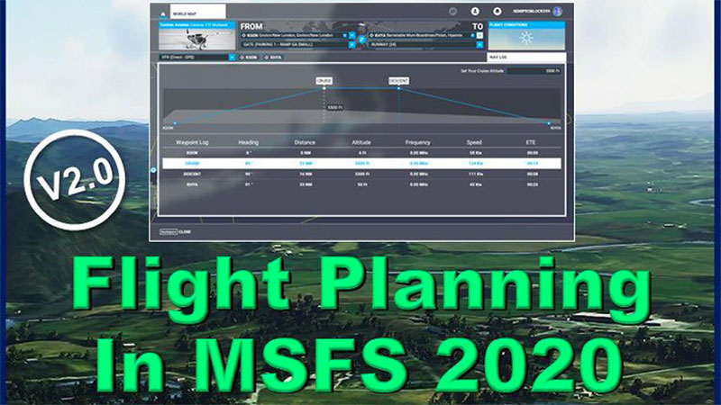 Flight Planning in MSFS 2020 cover artwork.