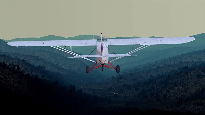 PA-18 Super Cub in Flight School