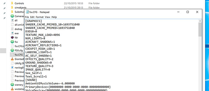Fsx cfg где найти windows 10