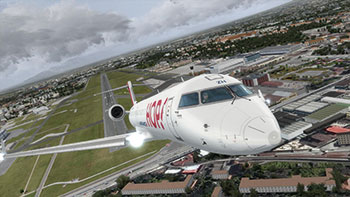 HOP CRJ taking off