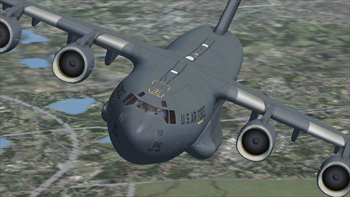 USAF Globemaster III in flight.