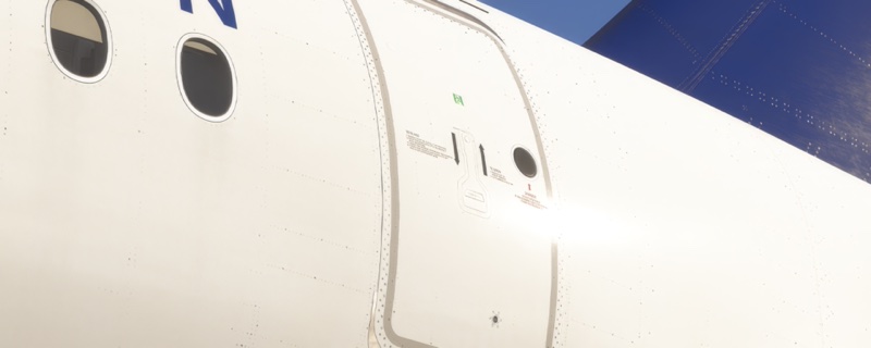 Door texturing using MSFS2024 latest technologies.