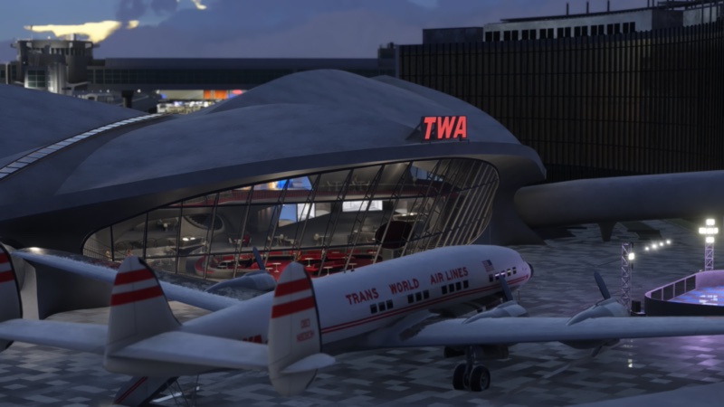 TWA terminal historic building.