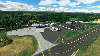 Kerry Airport shown after installing this mod in MSFS.