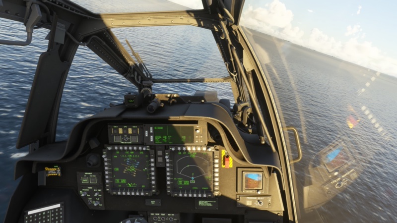 Showing the full 3D VC over the ocean.