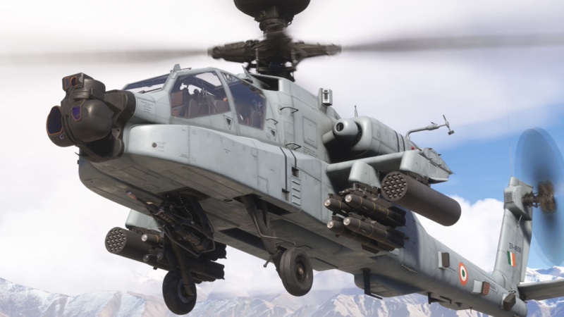 Grey livery selected for the helicopter.