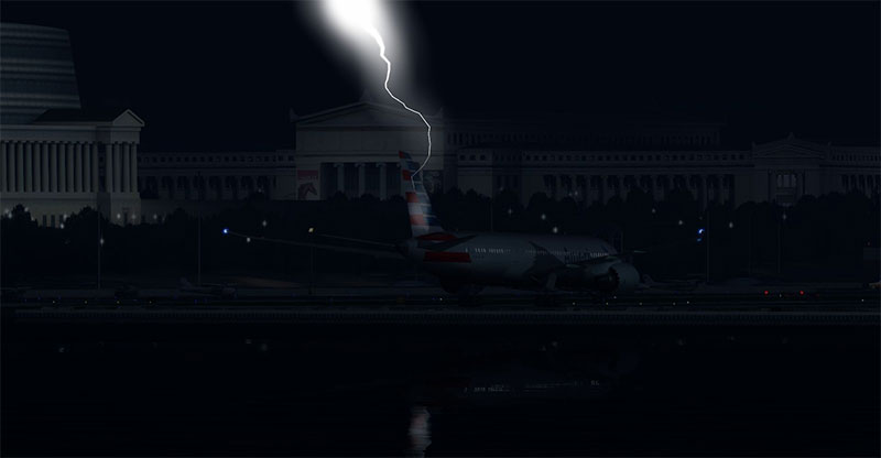 Lightning tail strike.