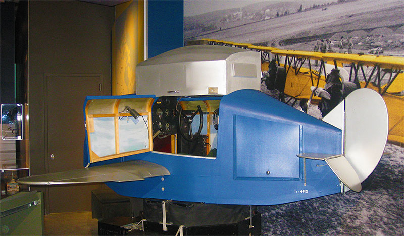 The original "Link Trainer" that resides in a museum.