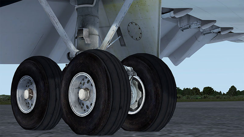 Main landing gear on the VC10