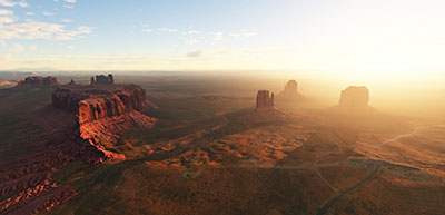 Image showing Monument Valley scenery add-on installed in Microsoft Flight Simulator (2020) release.