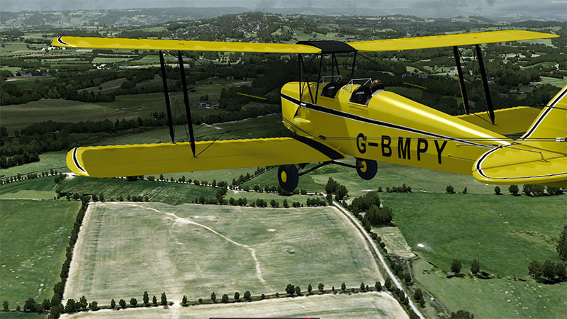 De Havilland Tiger Moth in P3D.