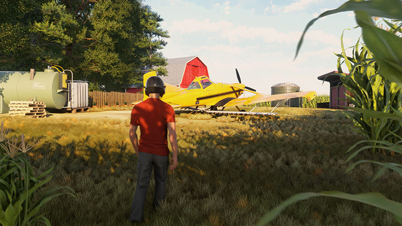 A boy who wants to fly a crop duster in MSFS.