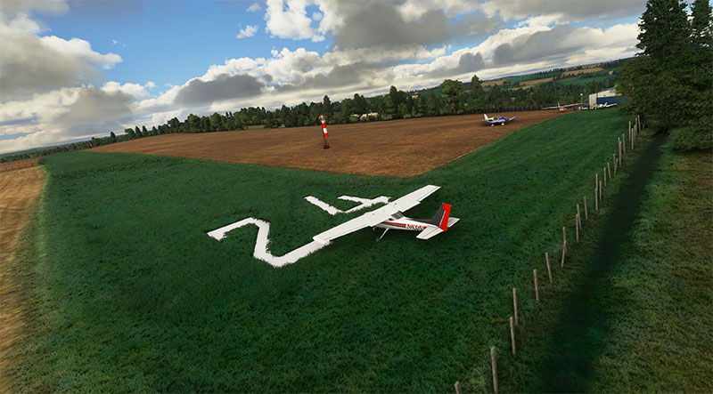 UK airfields and grass strips screenshot.