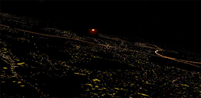 Screenshot showing demonstration of night lighting.