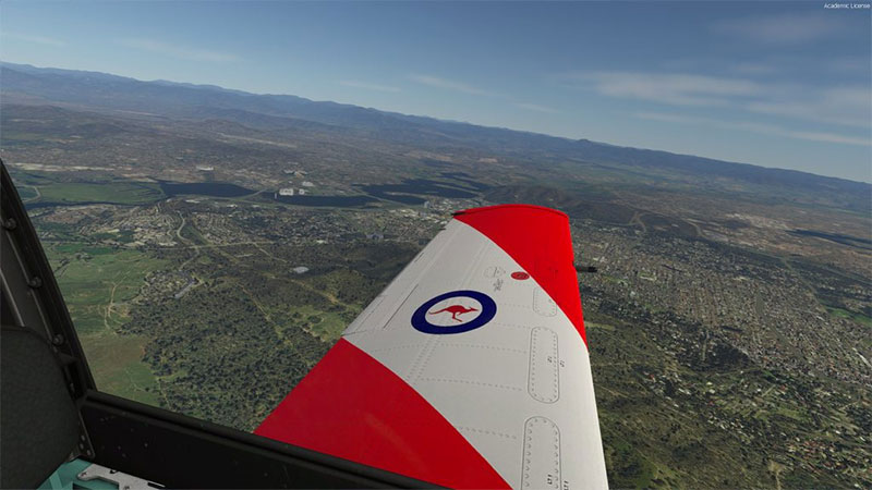 Over Australia.