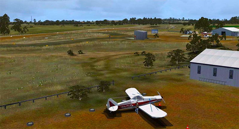 Australia airfield scenery in FSX.