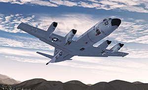 The P-3C being flown in P3Dv4.