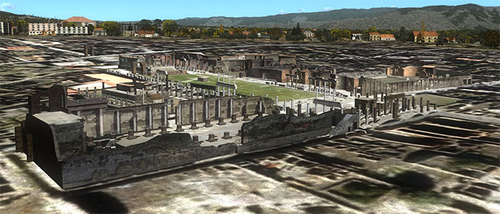 Pompeii buildings.