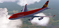 POSKY 747 in flight.