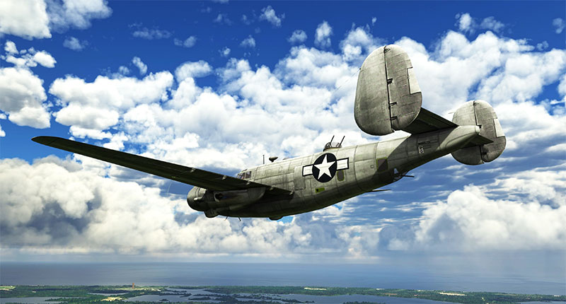 The PV-2 after installing in Microsoft Flight Simulator.