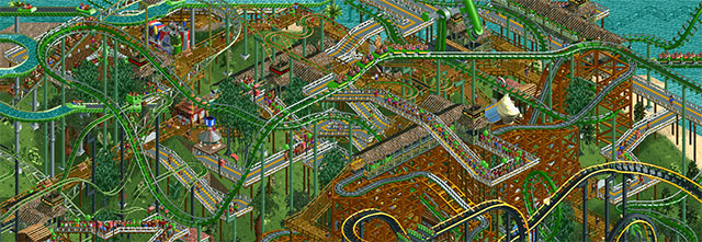 Screenshot from Rollercoaster Tycoon