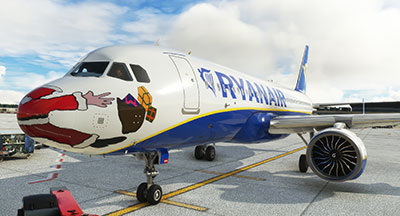 Ryanair Santa Livery Mega Pack For A320 Stock Flybywire PMDG 737 For MSFS