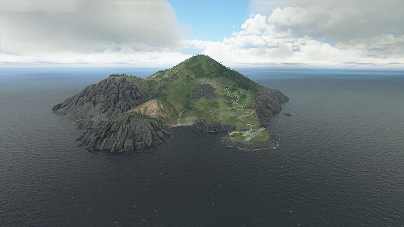 Saba island in FS2020.