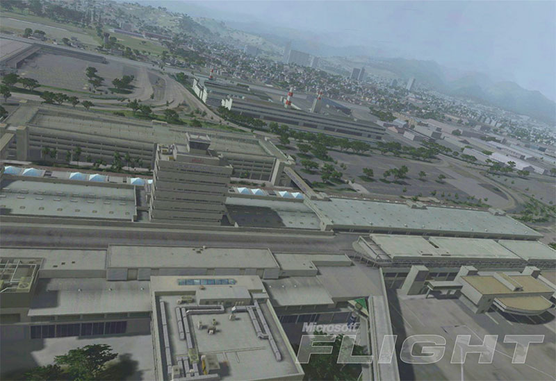 Large international airport.