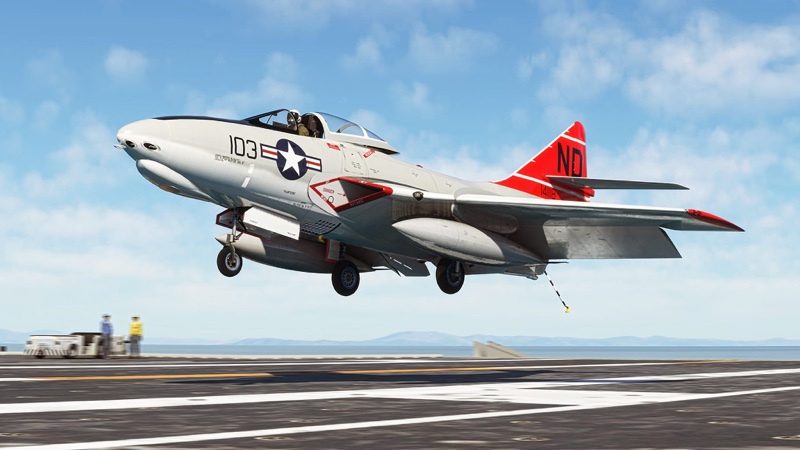 Fighter jet in MSFS2024.