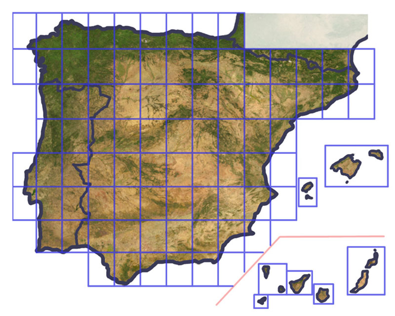 Coverage of the photoreal scenery for Spain in XP11.