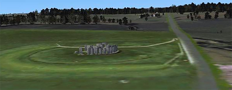 Stonehenge in FSX.