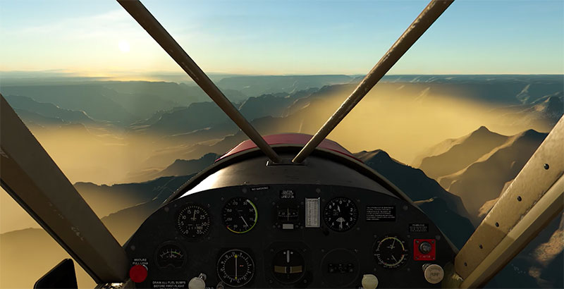 Amazing views in the sim package.