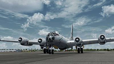B-50 Superfortress on taxiway in P3Dv5.