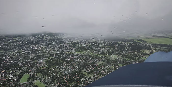 Image showing the new rain effects and ground terrain.