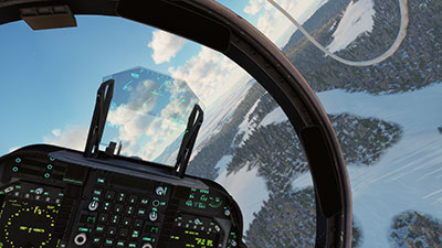 Screenshot showing the TrackIR profile in use in DCS World after installing this mod.