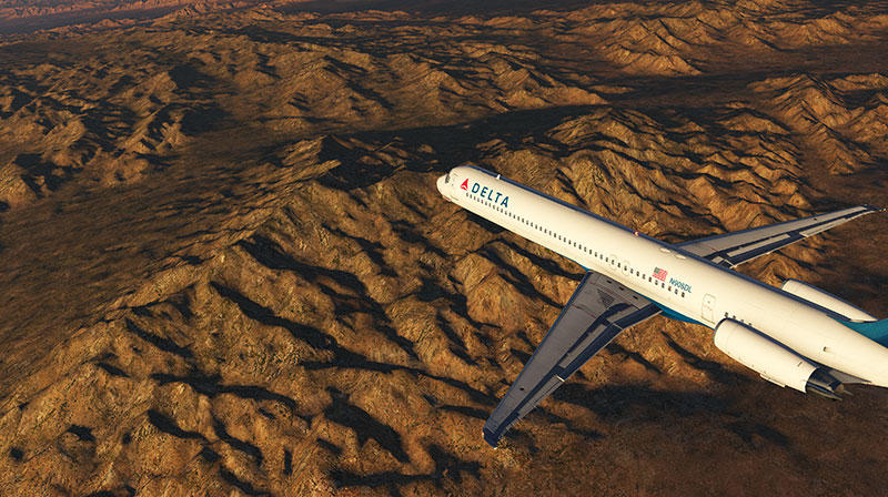 UHD Mesh scenery displayed in XP11.