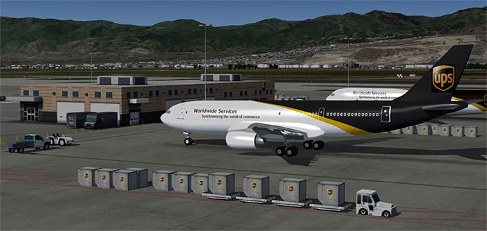 UPS Cargo aircraft at Salt Lake City International.