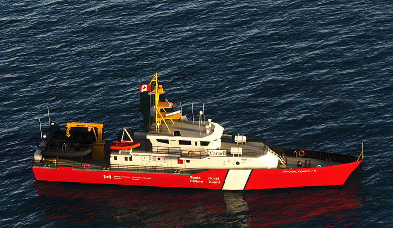 US Coastguard displayed in the new version.