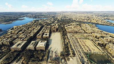 Valletta town show in MSFS after installing this freeware pack.